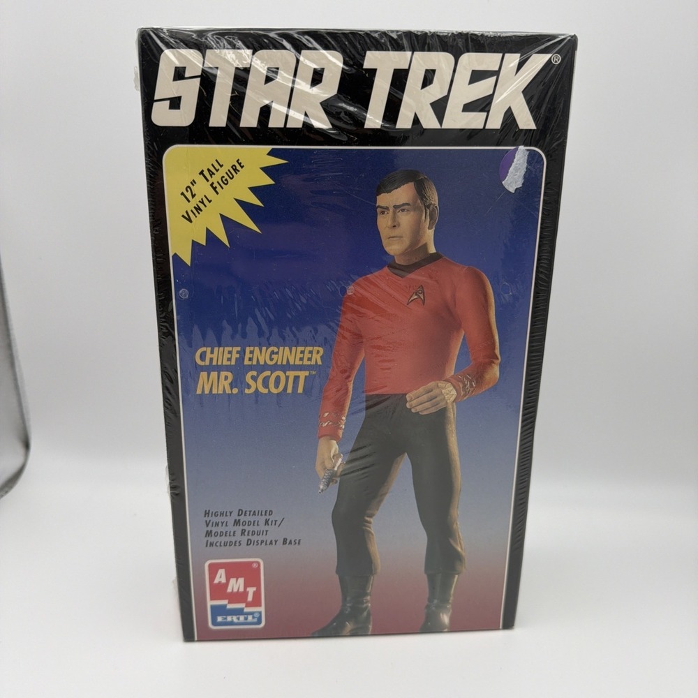 Star Trek Chief Engineer Mr. Scott 12" Figure Model Kit #8777 AMT/ERTL New &Seal